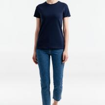 Футболка женская T-bolka Stretch Light Lady, темно-синяя (navy) / Миниатюра WWW (1000)