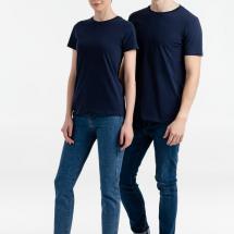 Футболка женская T-bolka Stretch Light Lady, темно-синяя (navy) / Миниатюра WWW (1000)