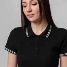 Рубашка поло женская Virma Stripes Lady, черная / Миниатюра WWW (1000)