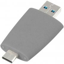 Флешка Pebble Type-C, USB 3.0, серая, 16 Гб / Миниатюра WWW (1000)