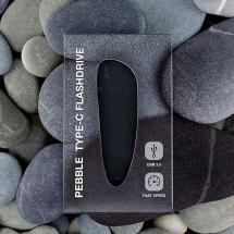 Флешка Pebble Type-C, USB 3.0, черная, 16 Гб / Миниатюра WWW (1000)