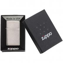 Зажигалка Zippo Slim Brushed, матовая серебристая / Миниатюра WWW (1000)