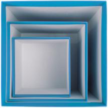 Коробка Cube L, голубая / Миниатюра WWW (1000)