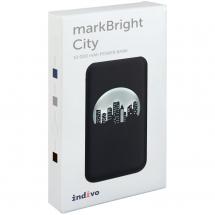 Аккумулятор с подсветкой markBright City, 10000 мАч, синий / Миниатюра WWW (1000)