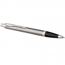 Ручка шариковая Parker IM Essential Stainless Steel CT, серебристая с черным / Миниатюра WWW (1000)