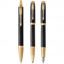 Ручка шариковая Parker IM Premium Black/Gold GT / Миниатюра WWW (1000)