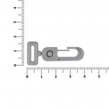 Застежка-карабин Сarabine, S, серый / Миниатюра WWW (1000)