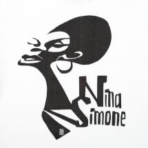 Футболка женская «Меламед. Nina Simone», белая / Миниатюра WWW (1000)