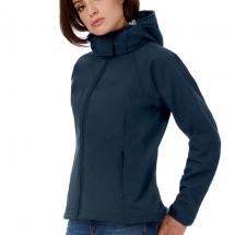 Куртка женская Hooded Softshell черная / Миниатюра WWW (1000)