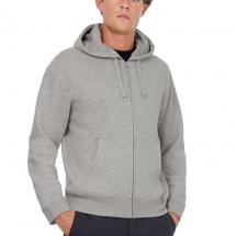 Толстовка мужская Hooded Full Zip серый меланж / Миниатюра WWW (1000)