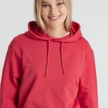 Толстовка с капюшоном унисекс Hoodie, красный меланж / Миниатюра WWW (1000)