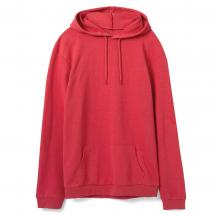 Толстовка с капюшоном унисекс Hoodie, красный меланж