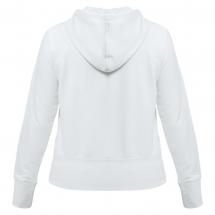 Толстовка женская Hooded Full Zip белая / Миниатюра WWW (1000)