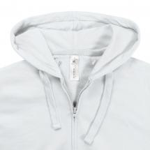 Толстовка женская Hooded Full Zip белая / Миниатюра WWW (1000)